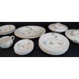 A 26-piece Royal Doulton 'Coppice' 6-place dinner service comprising: six 16.5, 22 and 26.5 cm