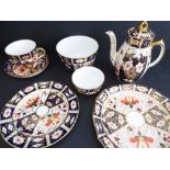 Royal Crown Derby ceramics and other similar pieces comprising: a Royal Crown Derby coffee pot (