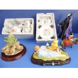 Five children's figures, various makers: Royal Doulton - Winnie-the-Pooh Collection - 'Summer's