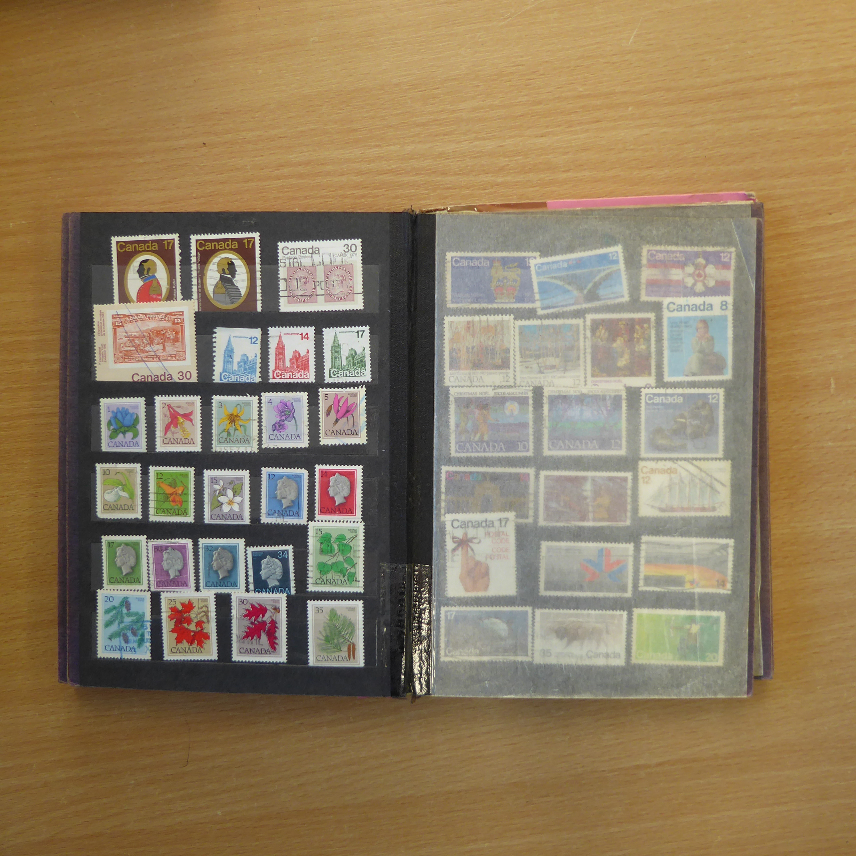Three boxes containing loose stamps, envelopes and sundry albums - Image 9 of 53