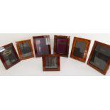 Seven photo frames to include three matching and examples by Addison Ross. Six measuring approx.