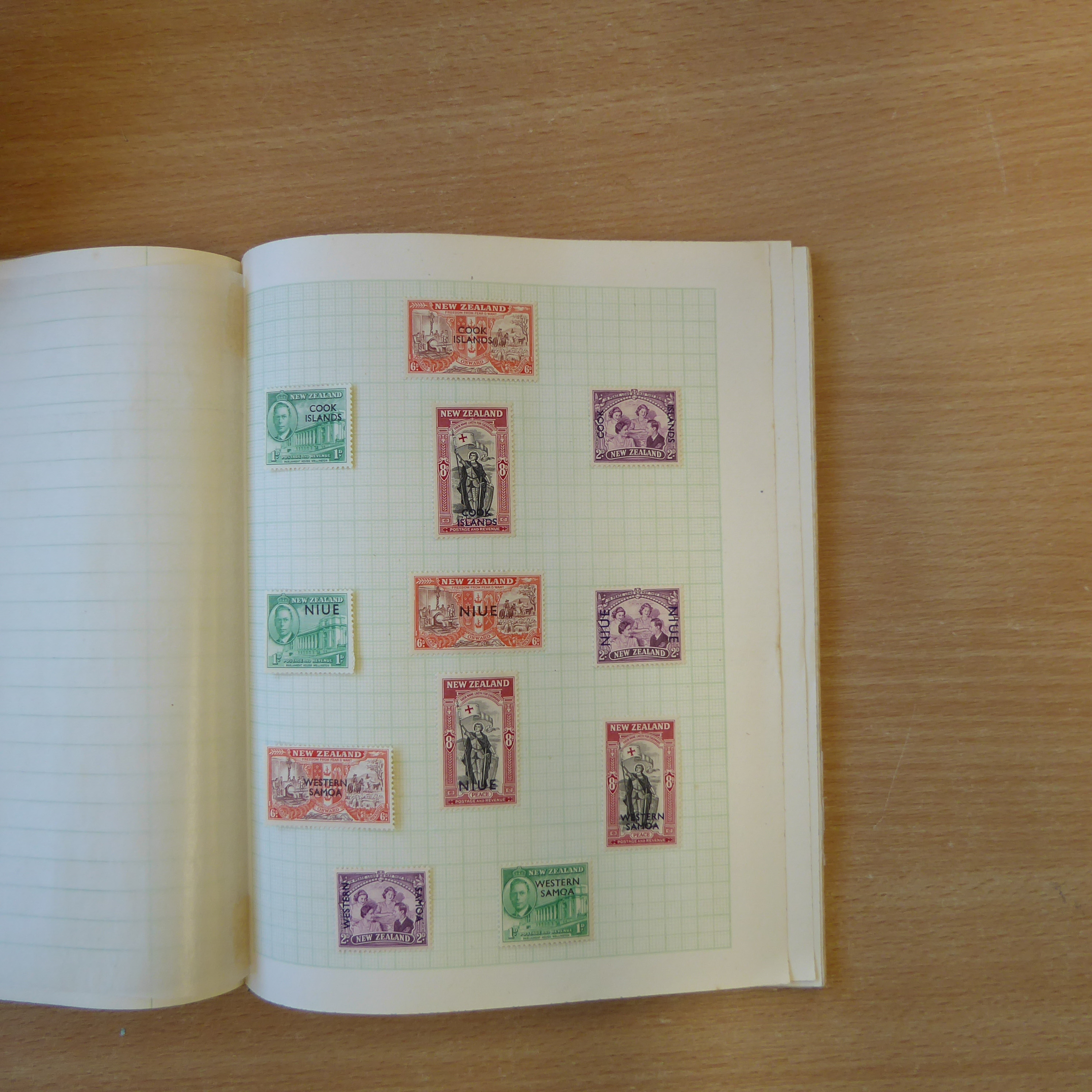 Eight vintage albums, some remaindered world stamps - Image 43 of 109
