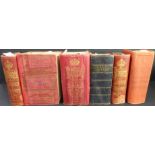 Six volumes of Burkes:  'Burke's Landed Gentry' 1886 (in two volumes) and 1937 (in one volume); '