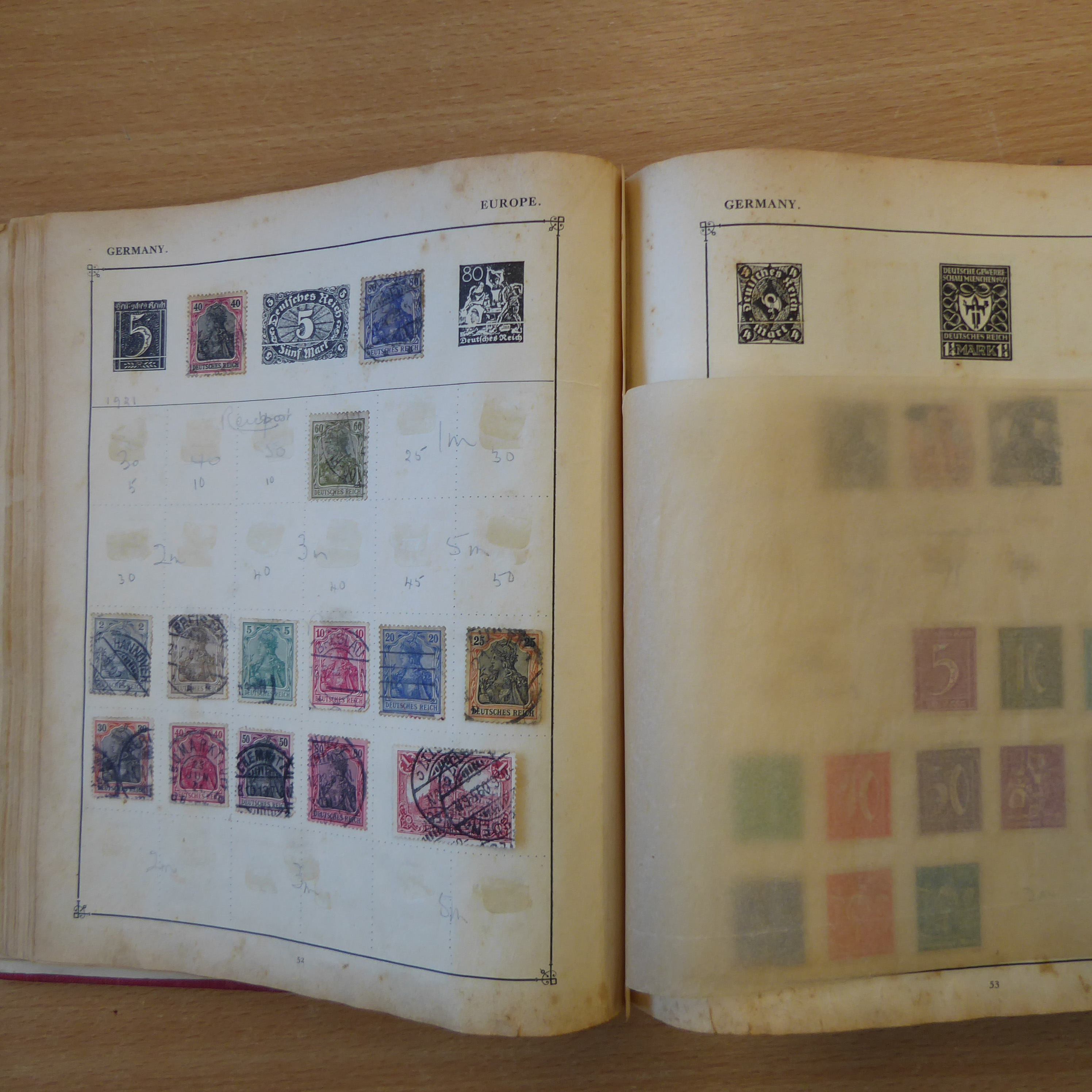 Eight vintage albums, some remaindered world stamps - Image 81 of 109