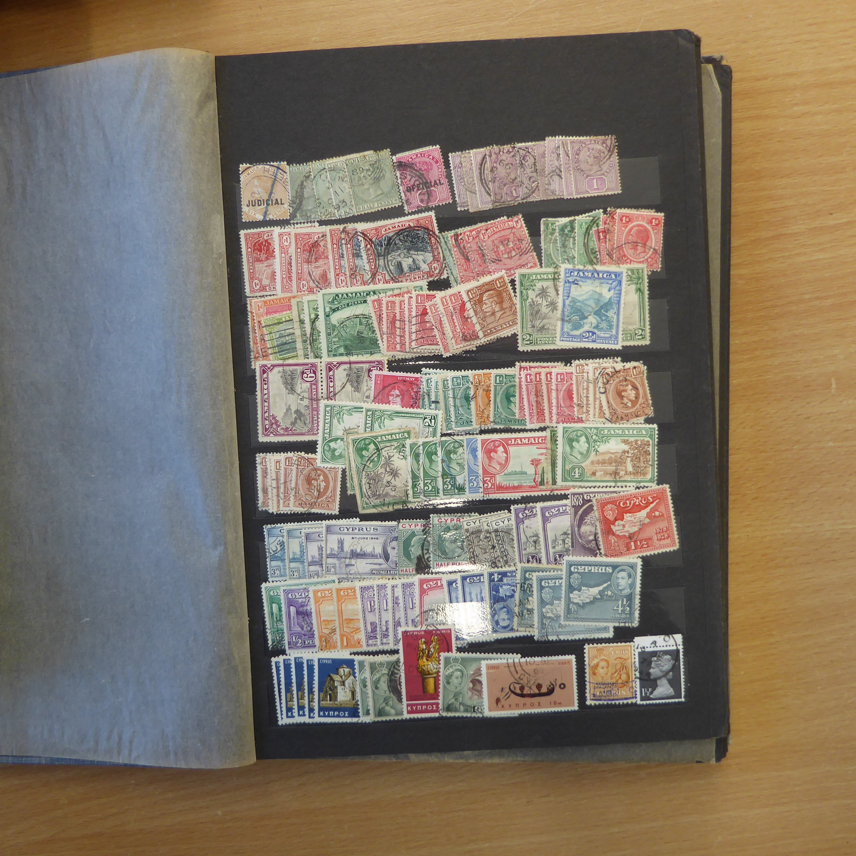 Three boxes containing loose stamps, envelopes and sundry albums - Image 11 of 53