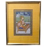 A late 19th / early 20th century Indian School gouache on paper study, a high-ranking bearded male