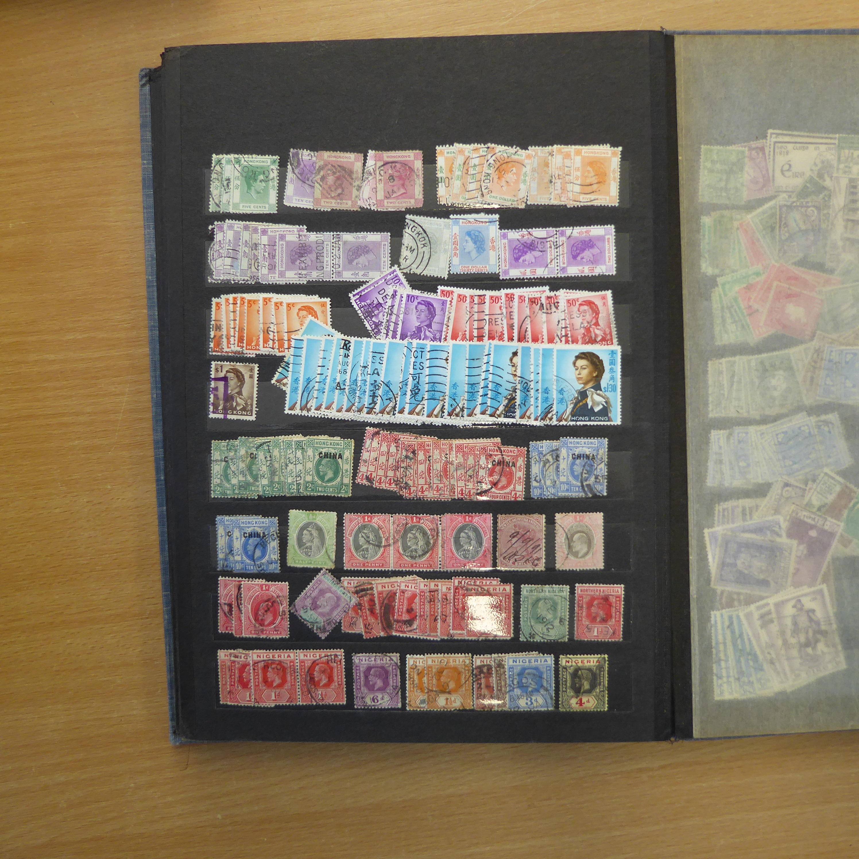 Three boxes containing loose stamps, envelopes and sundry albums - Image 24 of 53