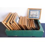 A good selection of gilt framed and glazed hand-coloured 19th century engravings including