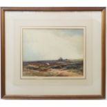 CHARLES HARRINGTON (British 1865-1943) - A Somerset moorland, watercolour, signed and dated (19) '20