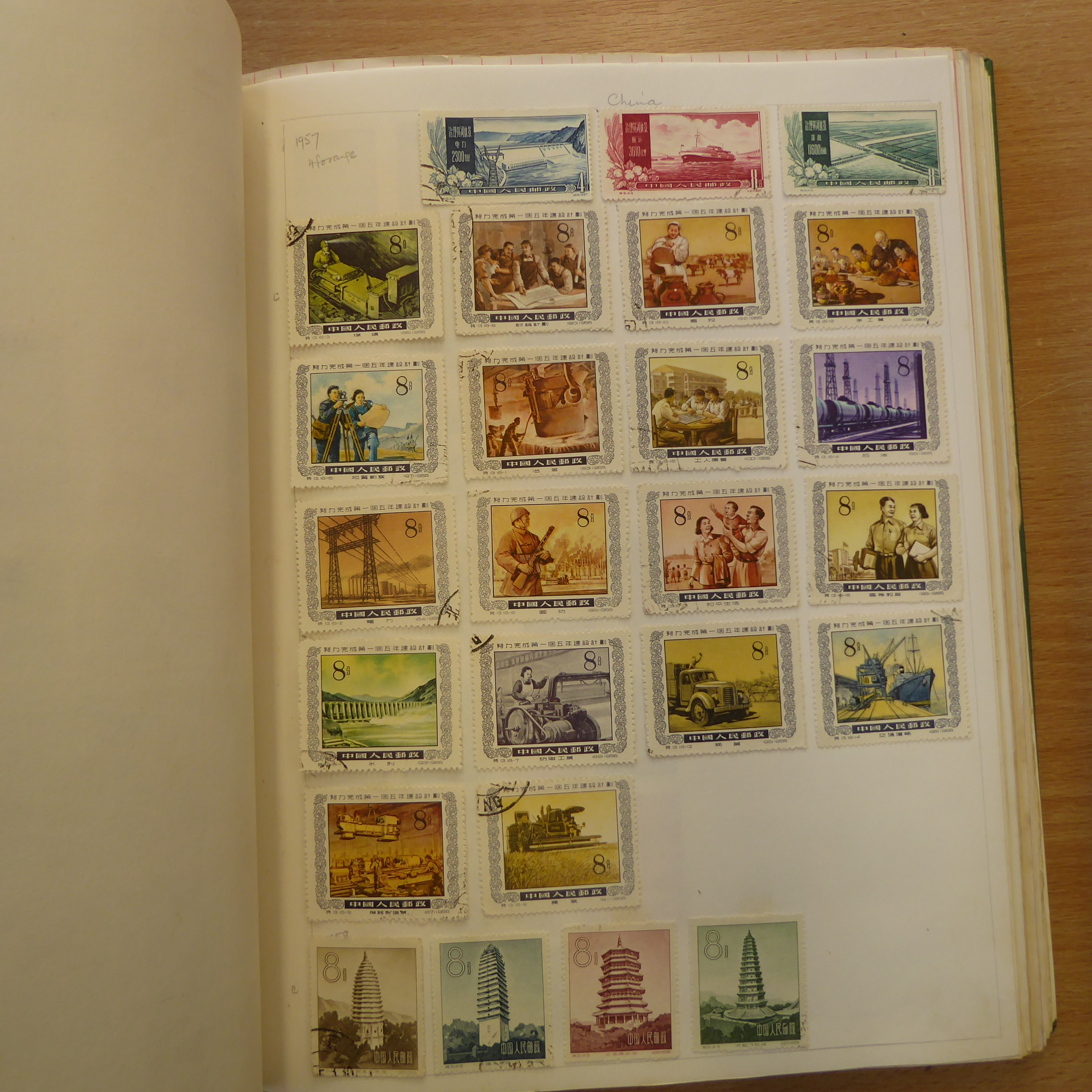 Thirteen albums of world stamps, early to modern - Image 117 of 140