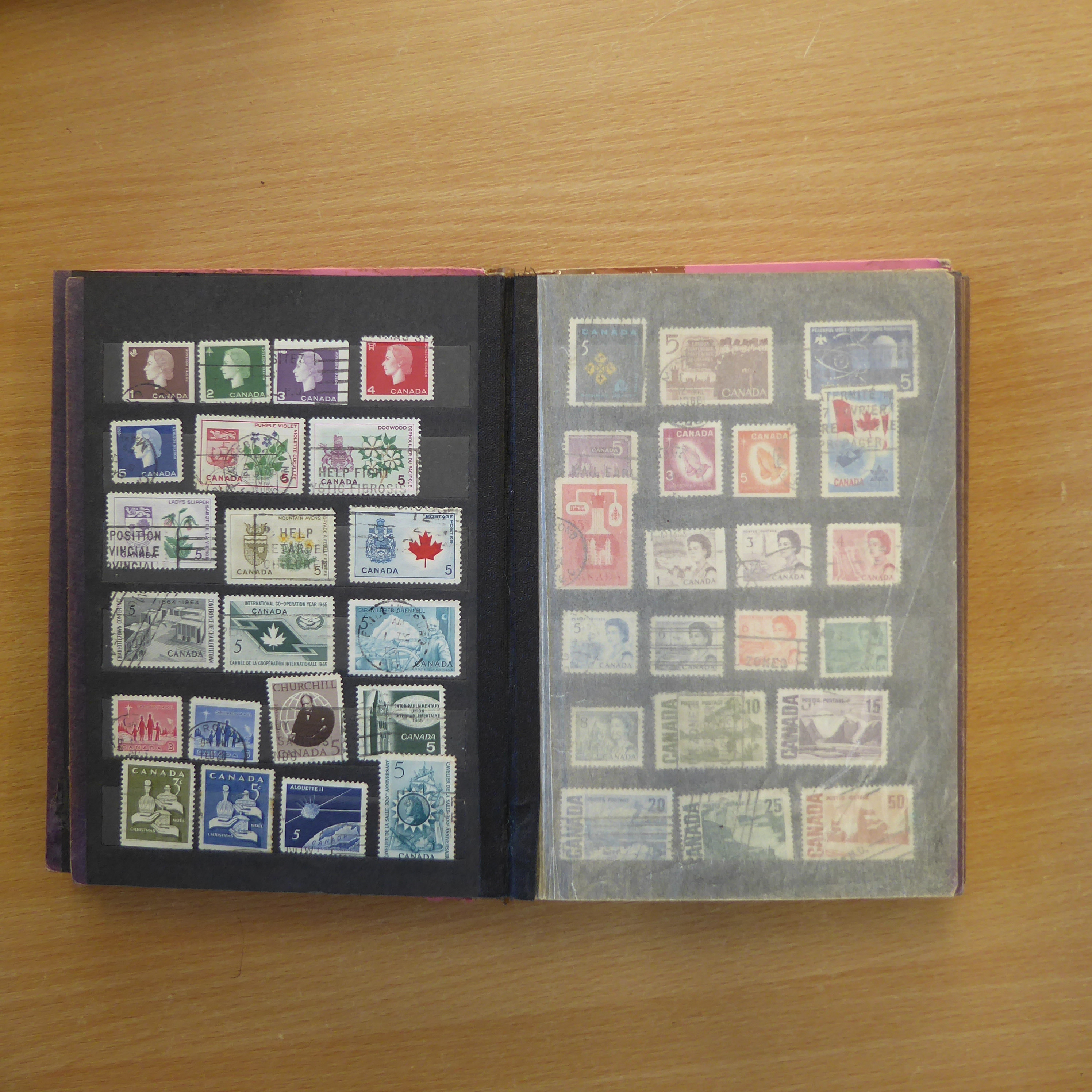 Three boxes containing loose stamps, envelopes and sundry albums - Image 6 of 53