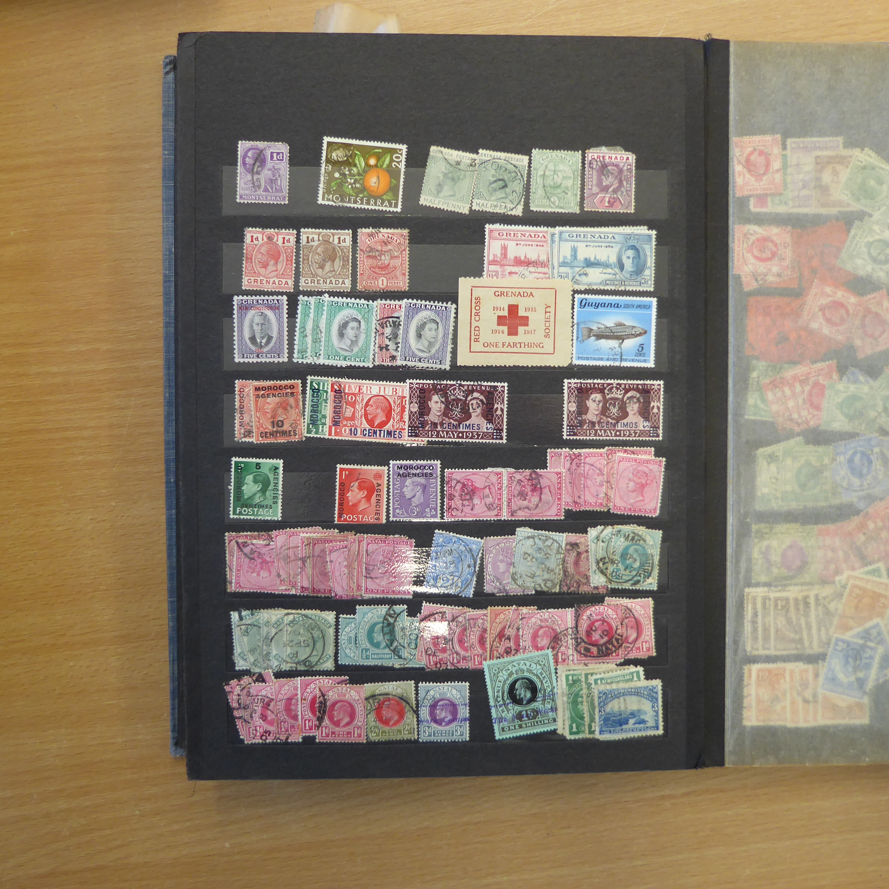 Three boxes containing loose stamps, envelopes and sundry albums - Image 22 of 53