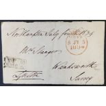 Nine autograph clippings (mostly eminent Victorians) and two 1830s autograph envelopes: 9 clippings: