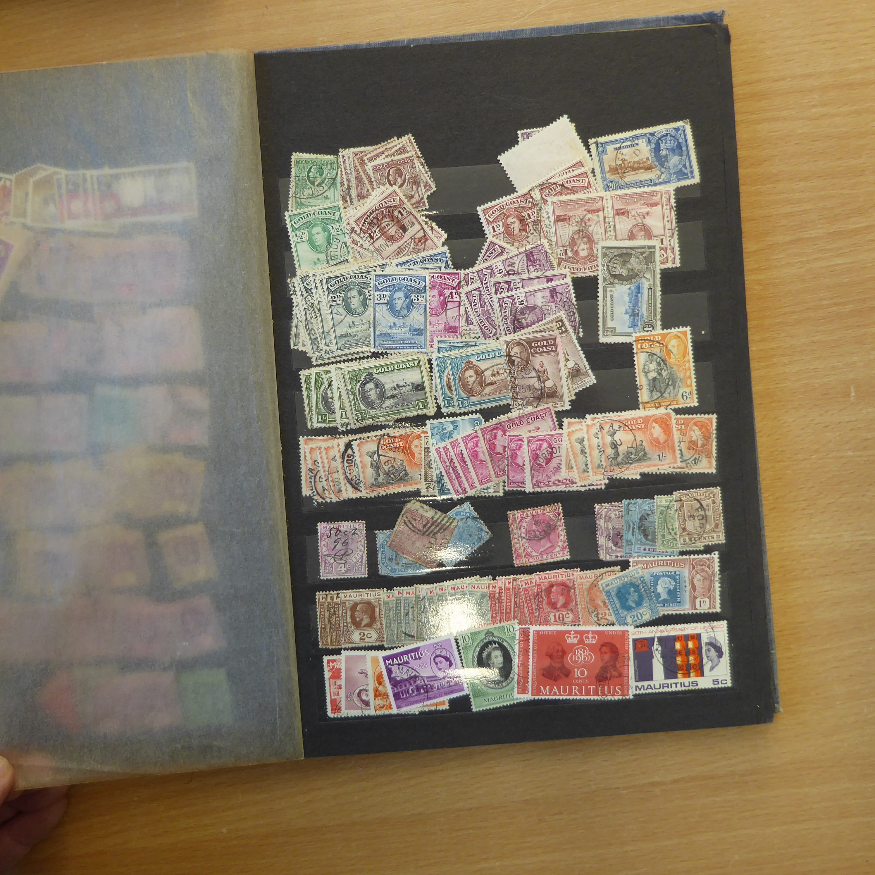 Three boxes containing loose stamps, envelopes and sundry albums - Image 21 of 53