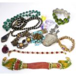 Various jewellery and bijouterie to include:  lady's costume jewellery, minor silverware (