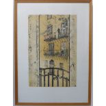 RICHARD BEER (1928-2017) - A large limited edition (60 of 70) coloured etching, 'Palermo'; signed in
