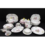 A Spode 'Marlborough Sprays' dinner, tea and coffee service comprising: 13 x 27cm plates 11 x 22cm