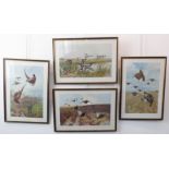 A set of four shooting prints after THOMAS BLINKS - 'Duck', 'Grouse', 'Pheasant' and 'Partridge',