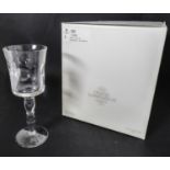 Two boxed sets of six Cristal Saint-Louis 'Cosmos' Continental water goblets (21.5cm high)
