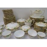 A large and extensive Staffordshire fine bone china dinner and tea service comprising: 24 x 27.5 cm,