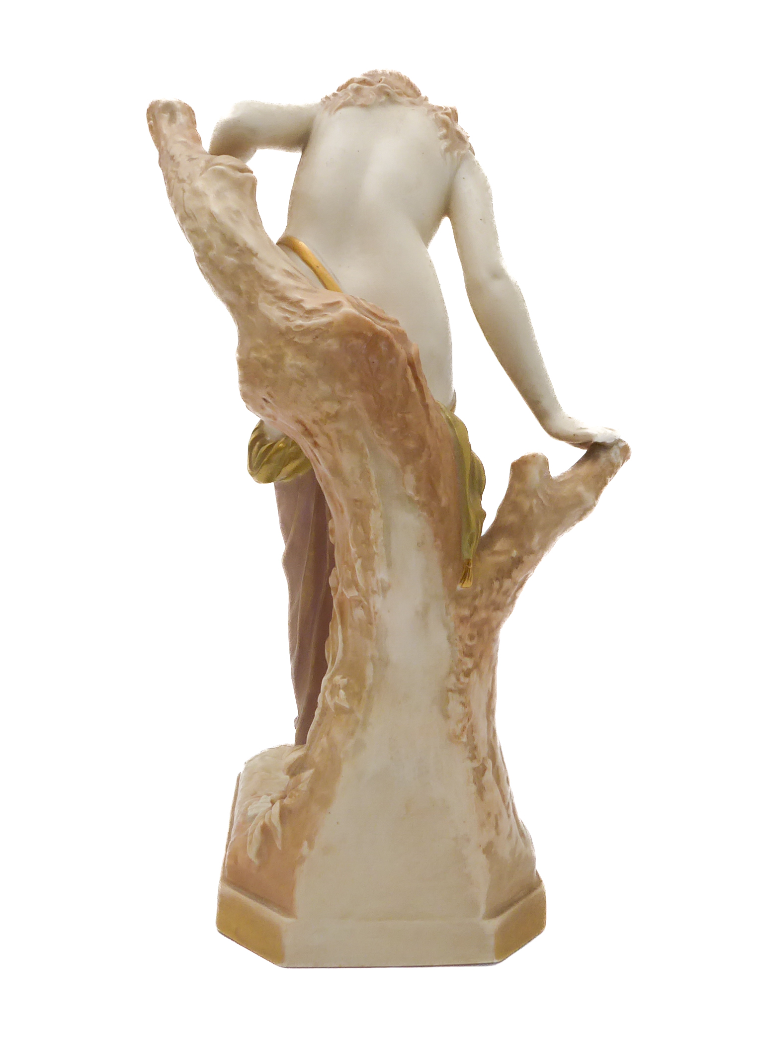 An early 20th century Royal Worcester porcelain figure 'The Bather Surprised': modelled after Sir - Image 3 of 7