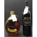 A bottle of John Haigh & Co. Ltd. 'Dimple' (U.S. quart) and a 70 cl bottle of Montepulciano D'