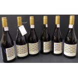 Six bottles of Swinney Vineyards red: Tirra Lirra Syrah 2016; Syrah 2018; Grenache 2018; Grenache