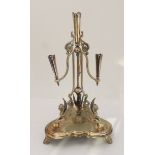 A Victorian Walker & Hall silver-plated epergne