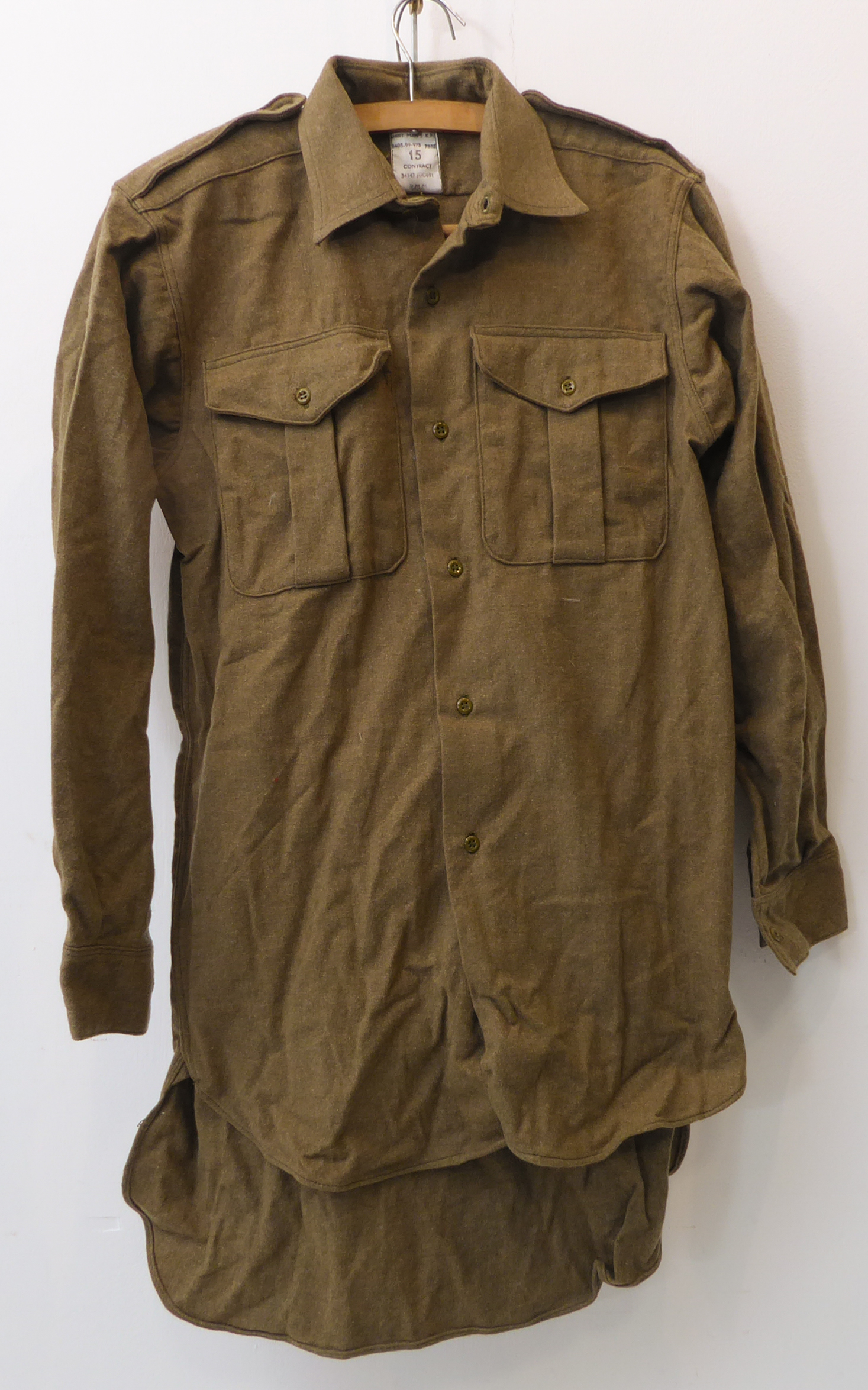 Articles of 1960s British Army uniform: a No. 2 Dress tunic, trousers and tunic-belt (missing - Image 7 of 12