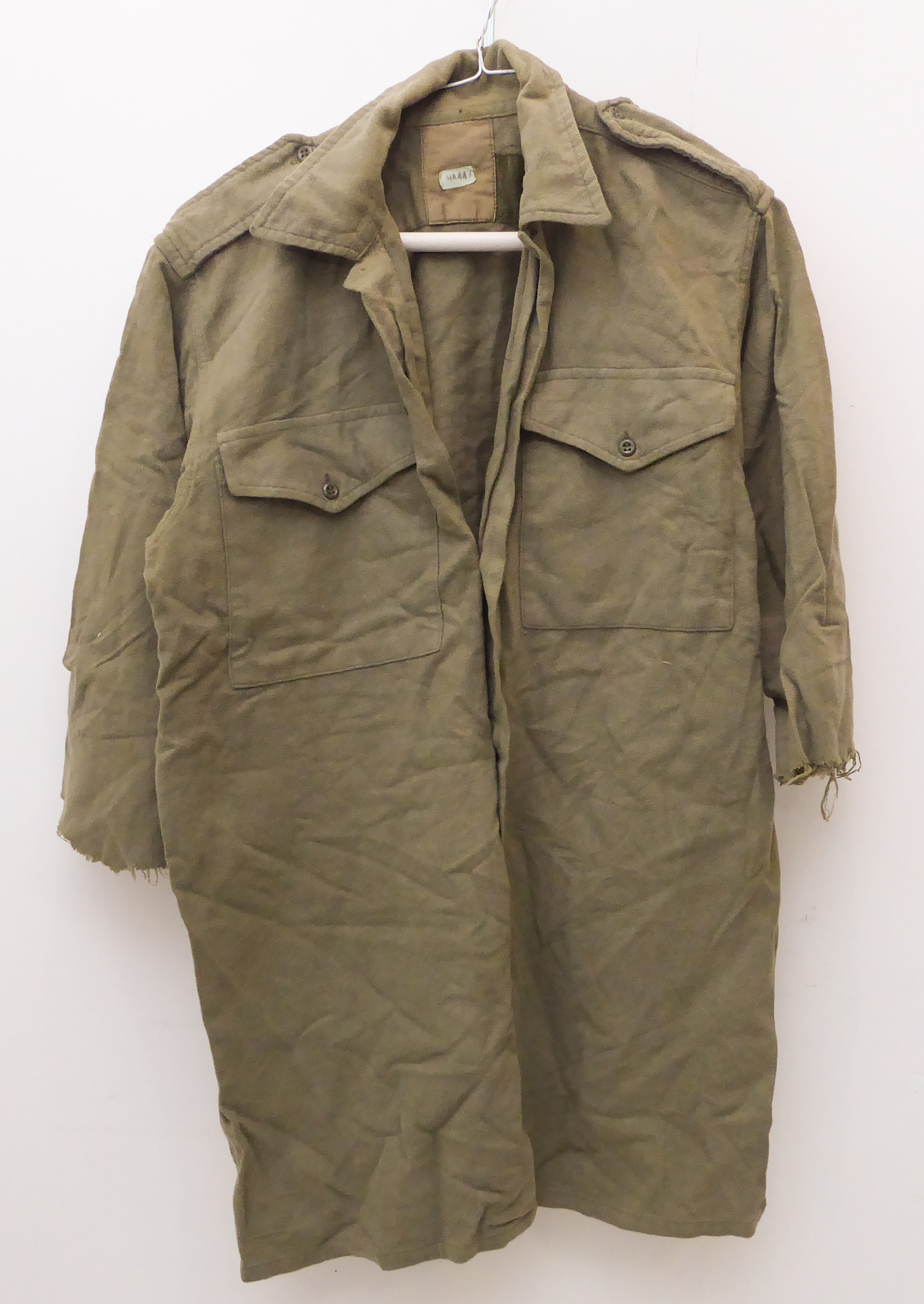 Articles of 1960s British Army uniform: a No. 2 Dress tunic, trousers and tunic-belt (missing - Image 12 of 12