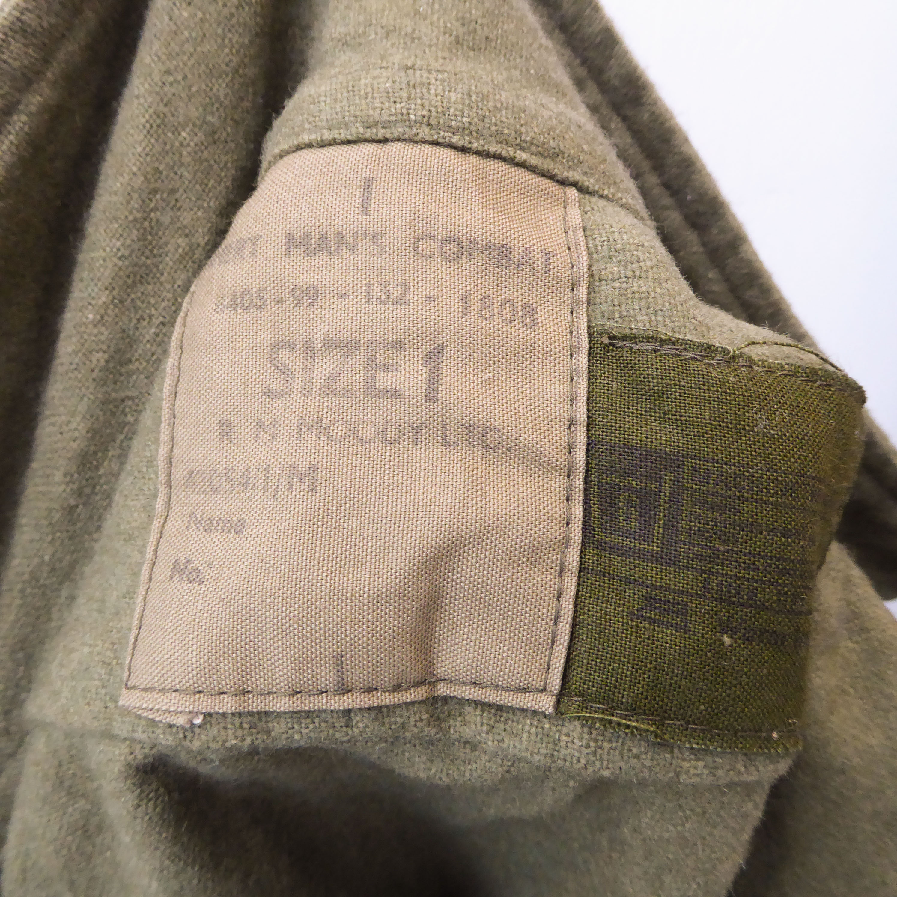 Articles of 1960s British Army uniform: a No. 2 Dress tunic, trousers and tunic-belt (missing - Image 11 of 12