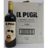Six bottles of El Pugil 2018 - Barrel Aged Tempranillo