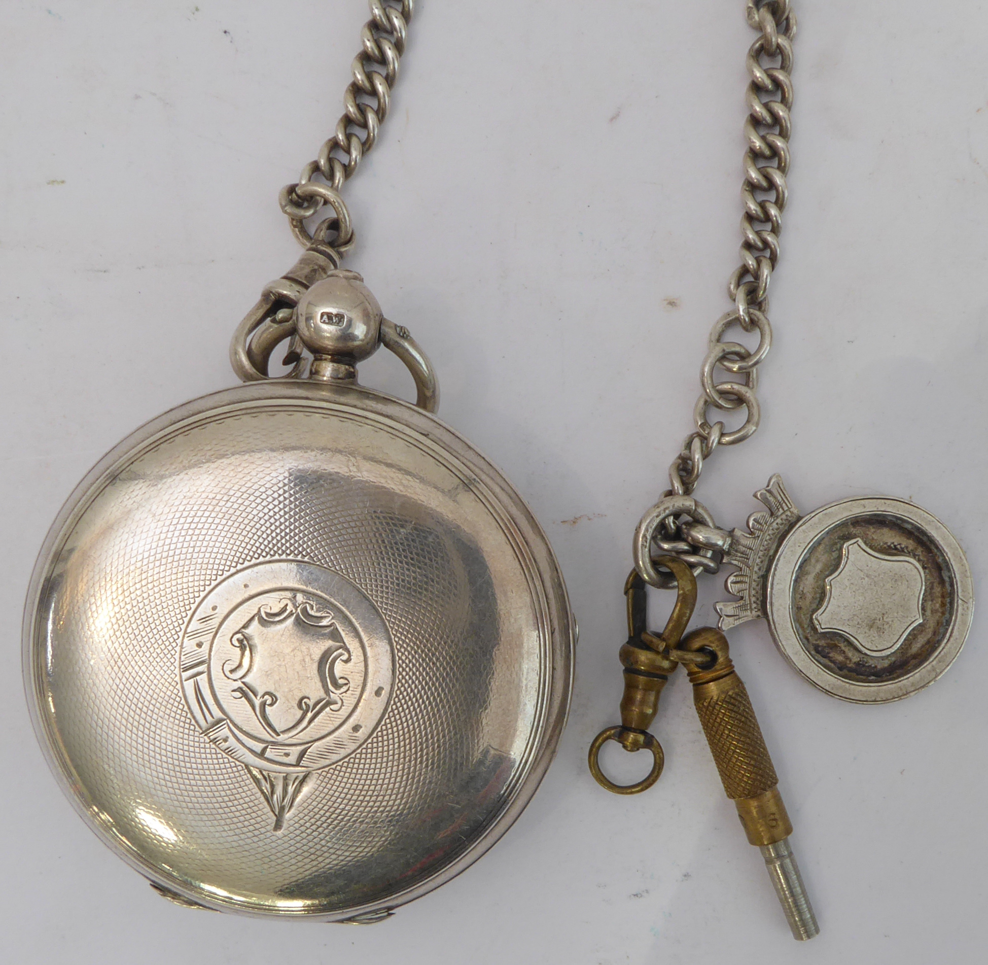 Three open-faced pocket watches: a large gentleman's example marked 'The Reliable: John Myers & - Image 5 of 7
