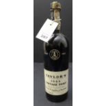 A bottle of Taylor's 1966 vintage port - considerable ullage