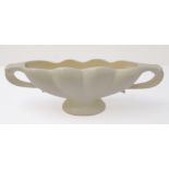 A circa 1930s footed mantle-vase with twin loop-handles: possibly by William John Marriner or