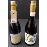 Two bottles from Swinney Vineyards red: Farvie 2018 Syrah and Syrah 2020