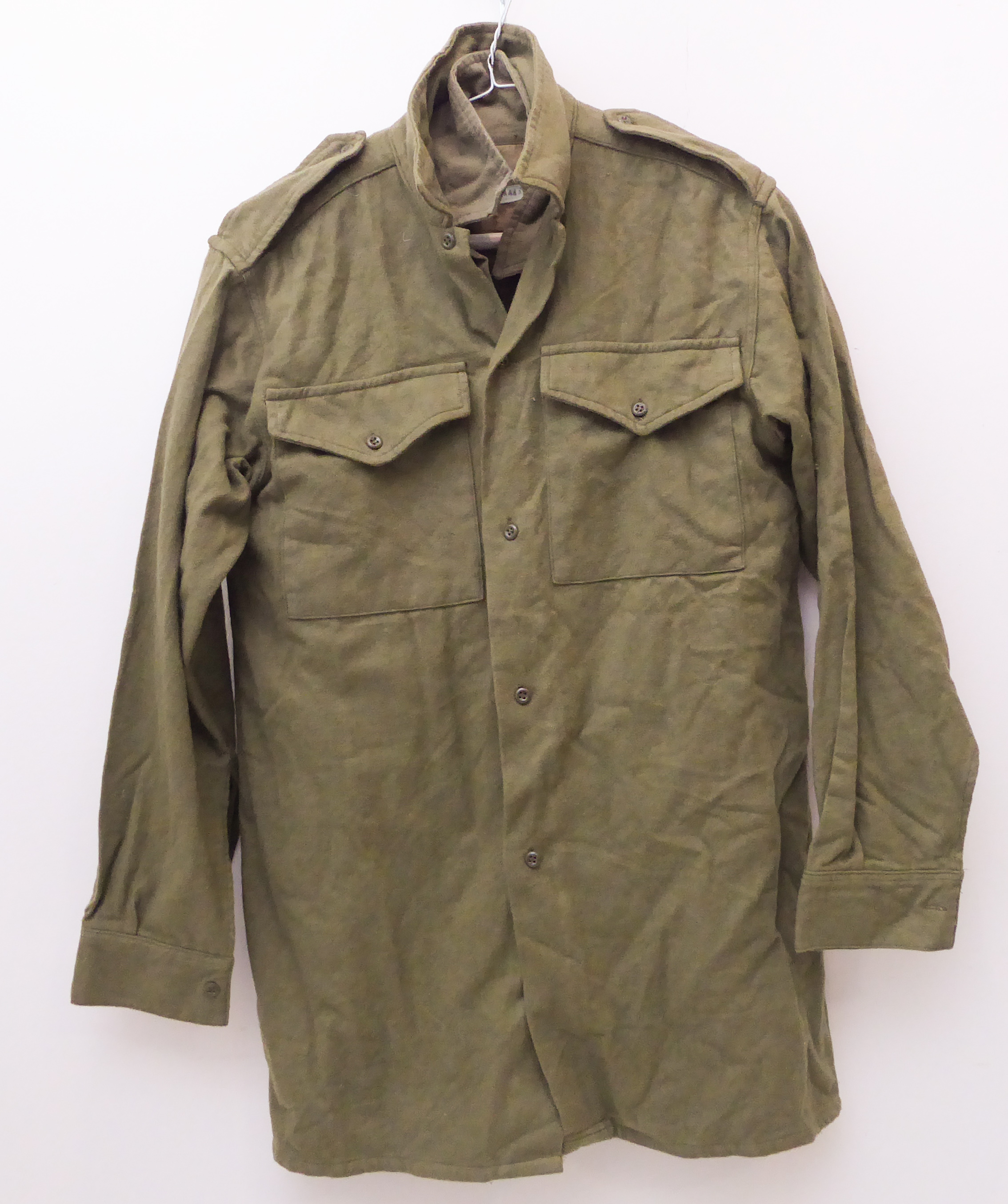 Articles of 1960s British Army uniform: a No. 2 Dress tunic, trousers and tunic-belt (missing - Image 10 of 12