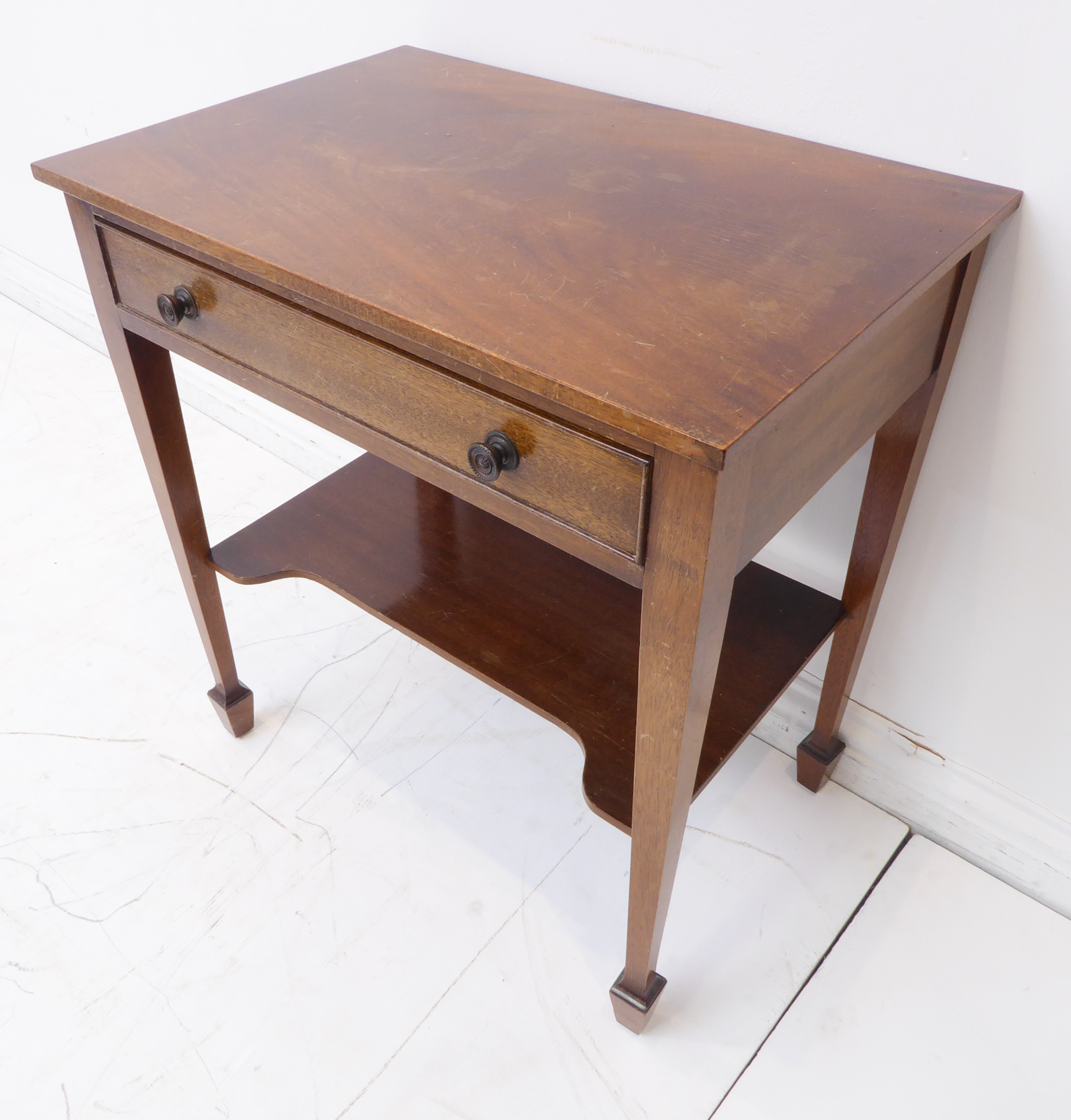 A selection comprising: an early 19th-century-style (later) mahogany occasional table with single - Image 2 of 6