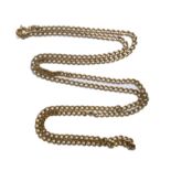 A longuard style chain marked '9K' (78.5cm long, 15.55g)