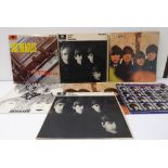 The Beatles, 7 Original UK pressing vinyl records, including: Please Please Me (Mono, Yellow