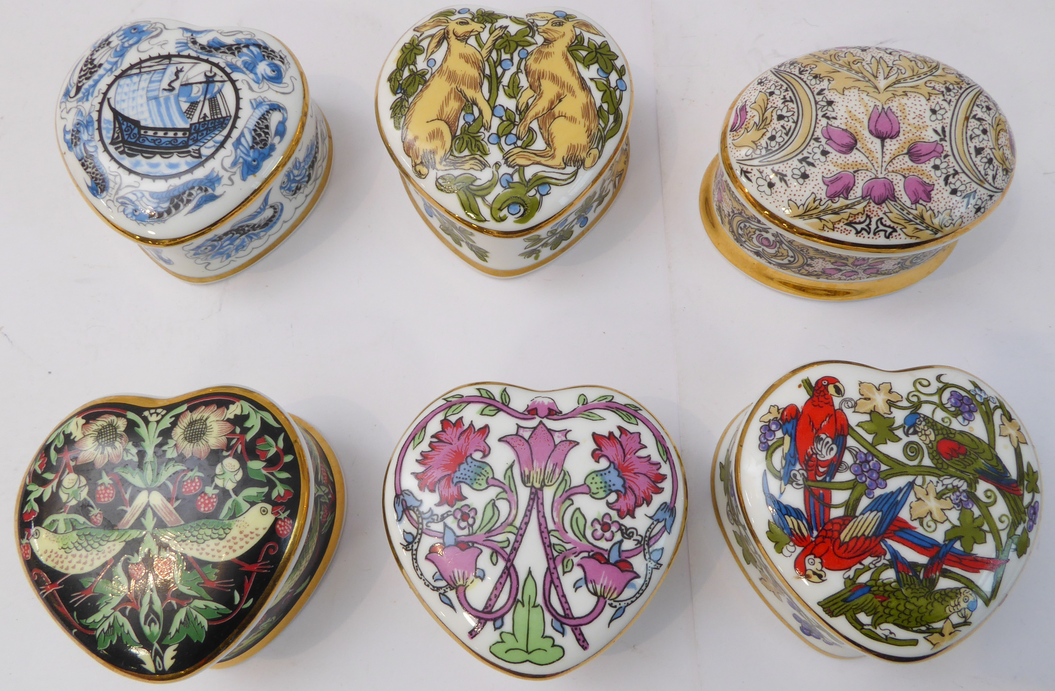 Thirty small boxes and covers to include: 11 William Morris Collection Fine Bone China; 13 William - Image 4 of 5