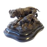 After Alfred Bayre (French, 1839-1882) - a 19th century style (modern) French animalier bronze. A