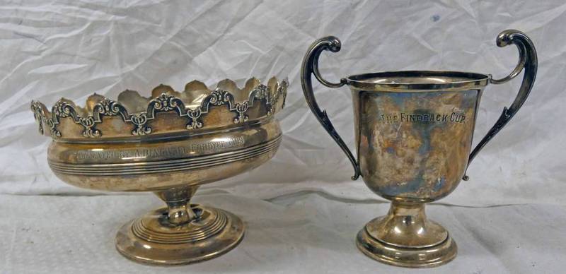 2 SILVER FARMING TROPHIES : BUCHAN AGRICULTURAL SOCIETY PRESENTED BY A DINGWALL FORDYCE 1909 & THE