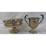 2 SILVER FARMING TROPHIES : BUCHAN AGRICULTURAL SOCIETY PRESENTED BY A DINGWALL FORDYCE 1909 & THE