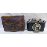 ENSIGN MULTEX MODEL O CAMERA WITH ENSIGN LTD. MULTAR ANAST F/3.5 50MM LENS. SERIAL NO.H21376.