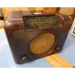 BUSH DAC 90A BROWN & BLACK BAKELITE WIRELESS RECEIVER