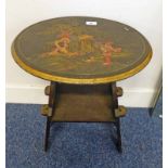 LATE 19TH EARLY 20TH CENTURY LACQUER TABLE,