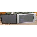 WALL MOUNTED SAMSUNG TV & 1 OTHER