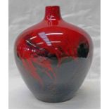 ROYAL DOULTON FLAMBE VASE,