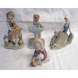 4 LLADRO FIGURES